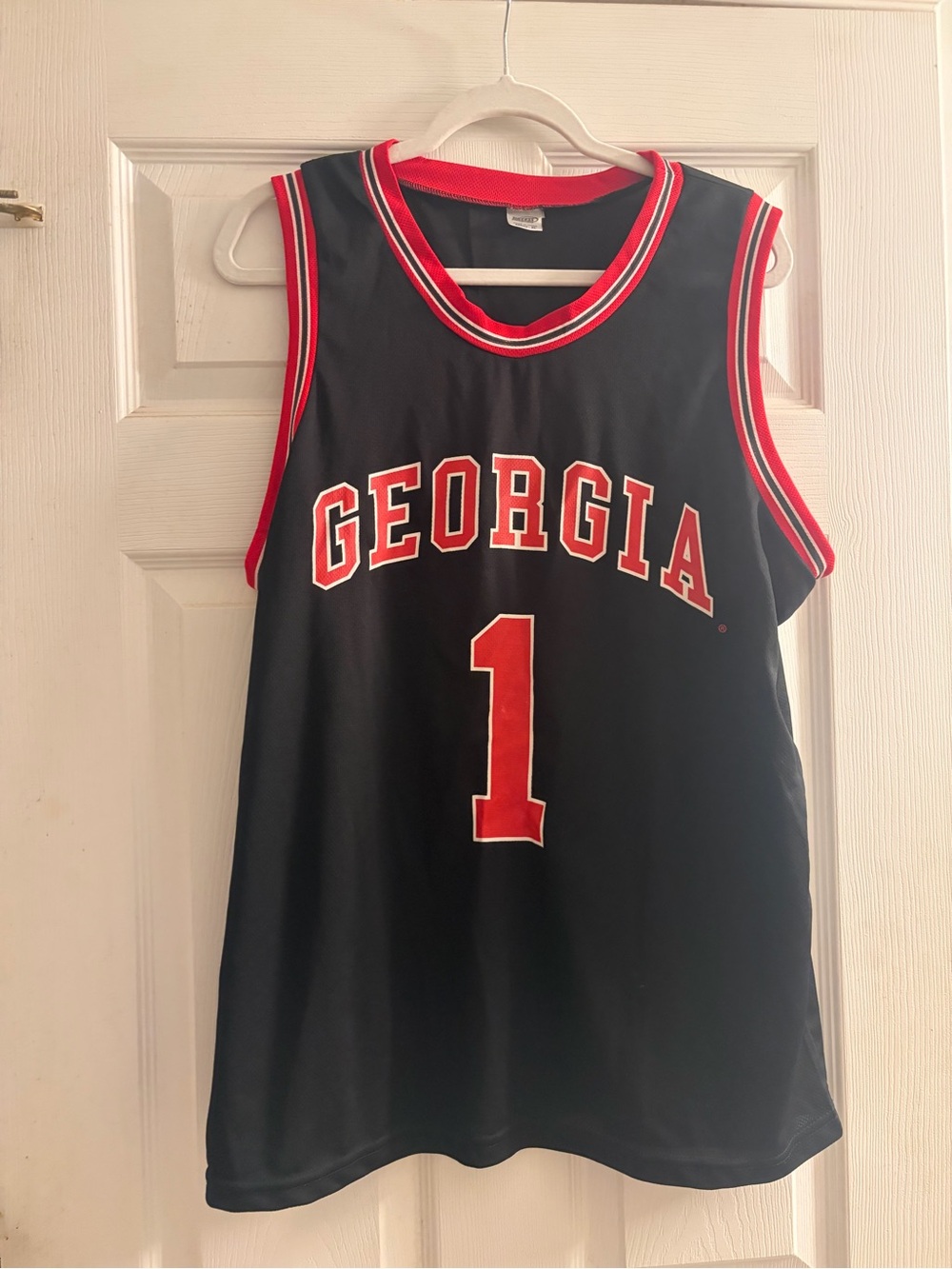 Georgia Women’s Black & Red Basketball Jersey - #1